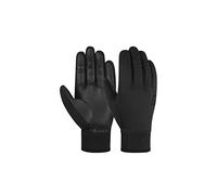 Reusch Purist TOUCH-TEC™ - Guanti antivento in softshell, comodi e caldi, da touring, touch screen, 9, colore: Nero
