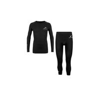 Reusch Set di Biancheria Intima Funzionale da Uomo, a 3/4, per Adulti, Traspirante e Regola l'umidità baselay, Nero, XL