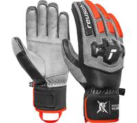 Reusch Worldcup Warrior Team Guanti da sci - Guanti da corsa unisex con isolamento TecFill, imbottitura per dita, protezione della caviglia, in pelle piena, antivento, traspiranti, per professionisti