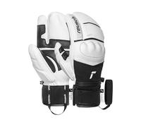 Reusch World Champ Lobster - Guanti da sci unisex a 3 dita, isolamento R-LOFT, pelle di pecora, imbottitura alla caviglia e alle dita, impermeabili, caldi, robusti, per sport invernali da donna e da