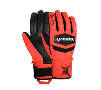 Reusch Worldcup Warrior R-TEX XT Guanti da sci piacevolmente caldi e impermeabili con membrana traspirante, nero/rosso, 7.5, 6211233