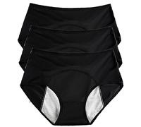 REUset Mutandine per incontinenza da donna, 3 pezzi, anti-perdita urinaria, lavabile, traspirante, lavabile, impermeabile, per incontinenza, da donna, lavabile, G, 4XL