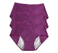 REUset Mutandine per incontinenza da donna, 3 pezzi, anti-perdita urinaria, lavabile, traspirante, lavabile, impermeabile, per incontinenza, da donna, lavabile, D, L