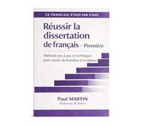 Réussir la dissertation