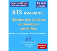 Réussir le BTS Assurance - La gestion des sinistres automobiles simplifiée: Méthodes, exemples et cas pratiques pour réussir l’épreuve