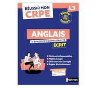 Réussir mon CRPE Anglais 2e épreuve d'admissibilité L3 écrit 2027