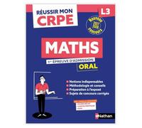 Réussir mon CRPE - Maths Admission concours L3 oral 2027-2028