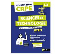 Réussir mon CRPE Sciences et technologie 2e épreuve d'admissibilité L3 écrit 2027