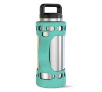 REUZBL Custodia in Silicone Bottiglia Nuovo Schermo con Manico per Bottiglia Yeti Rambler, 737,1 Gram 1.020,6 Gram, Verde Mare, 36oz