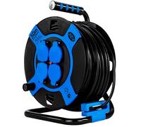 REV 0010118812 prolunghe e multiple 50 m 4 presa(e) AC Esterno Nero, Blu