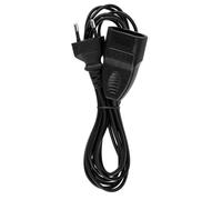 REV 00128015 - Prolunga europea, 3 m, con spina europea, colore: Nero