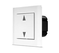 REV 0088167090 Link2Home - Interruttore Wi-Fi per tapparelle + telaio, controllo app e vocale, colore: Bianco