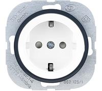 REV 0202020100 Presa con Coperchio, da Incasso, Bianco, ohne USB