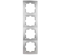 REV 0208842304 Studio, presa a 4 prese, telaio interruttore della luce, ecc., platino