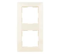 REV 0236820204 Quadro, 2 prese, telaio interruttore della luce, ecc., bianco crema