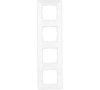 REV 0236840104 Quadro, presa a 4 prese, telaio interruttore della luce, ecc., bianco
