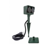 Rev 0595004555 presa di corrente da giardino verde schuko