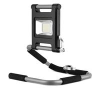 REV 2706412210 - Faretto flessibile a batteria, 18 W, 1400 lm, IP54, colore: Argento/Nero