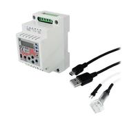 REV-302 Intervallo relè temporizzato: 1-1200s DPDT 8-30VDC DIN OUT 1: 16A NOV...