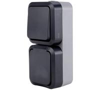 REV 4860400 Completo Combinazione interruttore/prese AquaStorm Grigio chiaro, N