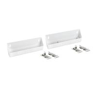 Rev-A-Shelf 6572-11-11-52 Vaschette in plastica da 28 cm per cassetto a ribalta sottolavello, per cucina e bagno, confezione da 2 vaschette organizer per casa, mobile toeletta, bianco
