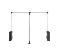 Rev-A-Shelf Asta per armadio regolabile lateralmente da 35""-48"" per mobili da cucina/bagno con maniglia telescopica e hardware cromato CPDR-3548