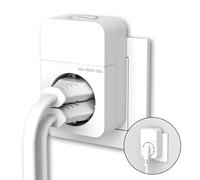 REV Adattatore Combini - spina/presa con interruttore e pratico sistema di presa combinato, ideale per risparmiare energia, 1 volta, bianco
