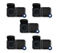 REV AquaStorm - 5 prese con interruttore della luce, per ambienti umidi, a parete, IP55, orizzontale, 230 V, 16 A, antracite