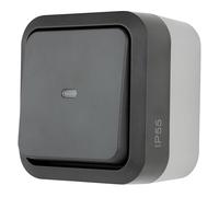 REV - AquaStorm, interruttore di controllo, per ambienti umidi IP55, monopolo, 230 V, 10 A, antracite