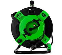 REV Avvolgicavo EX, 40 m, H05RR, IP44, 3000 W, cavo di prolunga, esterno, spina di protezione in gomma, verde