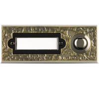 REV Campanello, Campanello (Metallo) Con Targa, Max. 42V AC/DC A 2A, Bronzo