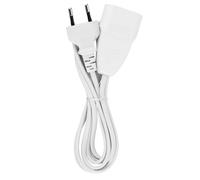 REV Cavo di prolunga Euro da 2 m, tipo C, cavo di prolunga, spina europea, cavo di alimentazione, bianco