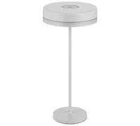 REV DISK - Lampada da tavolo senza fili, altezza 35 cm, 200 lm, 2 W, batteria 4000 mAh, IP54, colore: Bianco