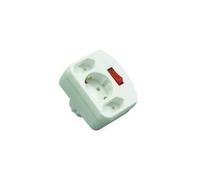 Rev - Extension Cord - AC - AC 250 V - 3500 Watts - Ingresso, ingresso CEE 7/4 (Schuko) - Connettori di uscita: 3 - Black (0013 NEW