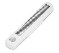 REV - Illuminazione LED per armadio a batteria, 20 cm, con sensore di movimento e sensore crepuscolare, 1 W, 22 lm, 5000 K, per interni, colore: Argento