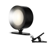 REV Lampada a morsetto con batteria, lampada a LED da parete interna, 150 lm, dimmerabile, allungabile a 360°, ideale per corridoio, camera da letto e soggiorno, colore nero