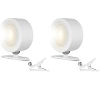 REV Lampada da parete a batteria, 150 lm, dimmerabile, girevole a 360°, lampada da parete per interni senza collegamento di corrente, ideale per corridoio, camera da letto e soggiorno, bianco