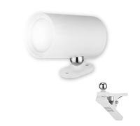 REV Lampada da parete a LED per interni, con batteria, 120 lm, dimmerabile, girevole a 360°, lampada da lettura senza fili, ideale per corridoio, camera da letto e soggiorno, bianco