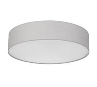 REV Lampada da soffitto - Lampada da soffitto per soggiorno, camera da letto e cucina, rotonda, 50 cm, con paralume in tessuto in stile vintage, grigio