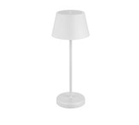 REV Lampada da tavolo a LED, senza fili, 38 cm, 2 W, con funzione dimmer touch e batteria agli ioni di litio da 4000 mAh (circa 7 ore) - plastica, IP44, per interni ed esterni, bianco