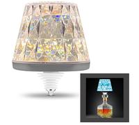 REV LAMPRUSCO CRISTAL - Lampada da tavolo RGB, senza fili, 130 lm, 1,6 W, 2500 mAh, luce per bottiglia dimmerabile, in diversi colori, lampada da tavolo touch per interni ed esterni, IP54