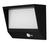 REV LED Solar Wandl.Lumus 110lm Alu schw.m.Bewegungsm.2022001300 Luce da esterno