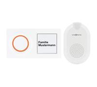 REV Link2Home 0088277012 - Gong radio WLAN con pulsante, controllo app, 6 suoni, bianco