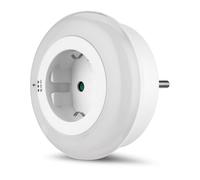 REV Luce notturna, 3 colori, luce notturna a LED, presa di corrente con crepuscolo automatico, 0,5 W, 5 lux, bianco
