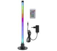 REV - Luce per feste controllata dalla musica e dimmerabile con telecomando - Lampada da terra RGB 58 cm 6 W 200 lm - Luce LED con arcobaleno e cambio di colore dinamico - Alternativa alla sfera da