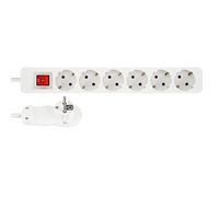 REV Multiple Socket Smart 6-fold 2m white