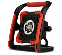 Rev Power Flood, lampada da lavoro a LED con batteria, 30 W, 3000 lm, IP54, nero/rosso