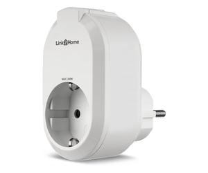 REV Presa intelligente Link2Home, presa wireless, timer, casa intelligente, iOS, Android, Alexa, Google Assistant, bianca