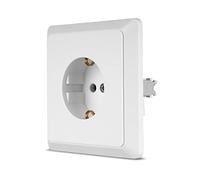 REV PrimaLuxe - Set completo di bussole a 1 modulo, montaggio a incasso, telaio e inserto, bianco