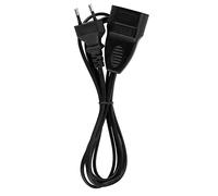 REV Prolunga Euro 2 m con spina europea, colore: nero